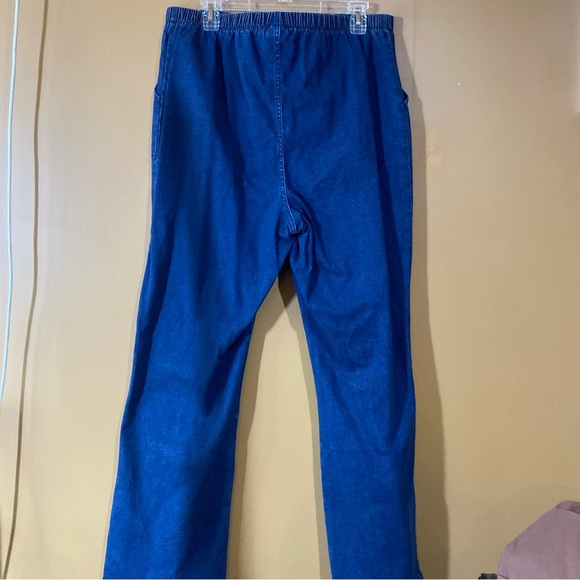 222OSO Casuals Size XL Pull On Jeans High Rise Bootcut Comfort Stretch Waistband - Picture 6 of 7